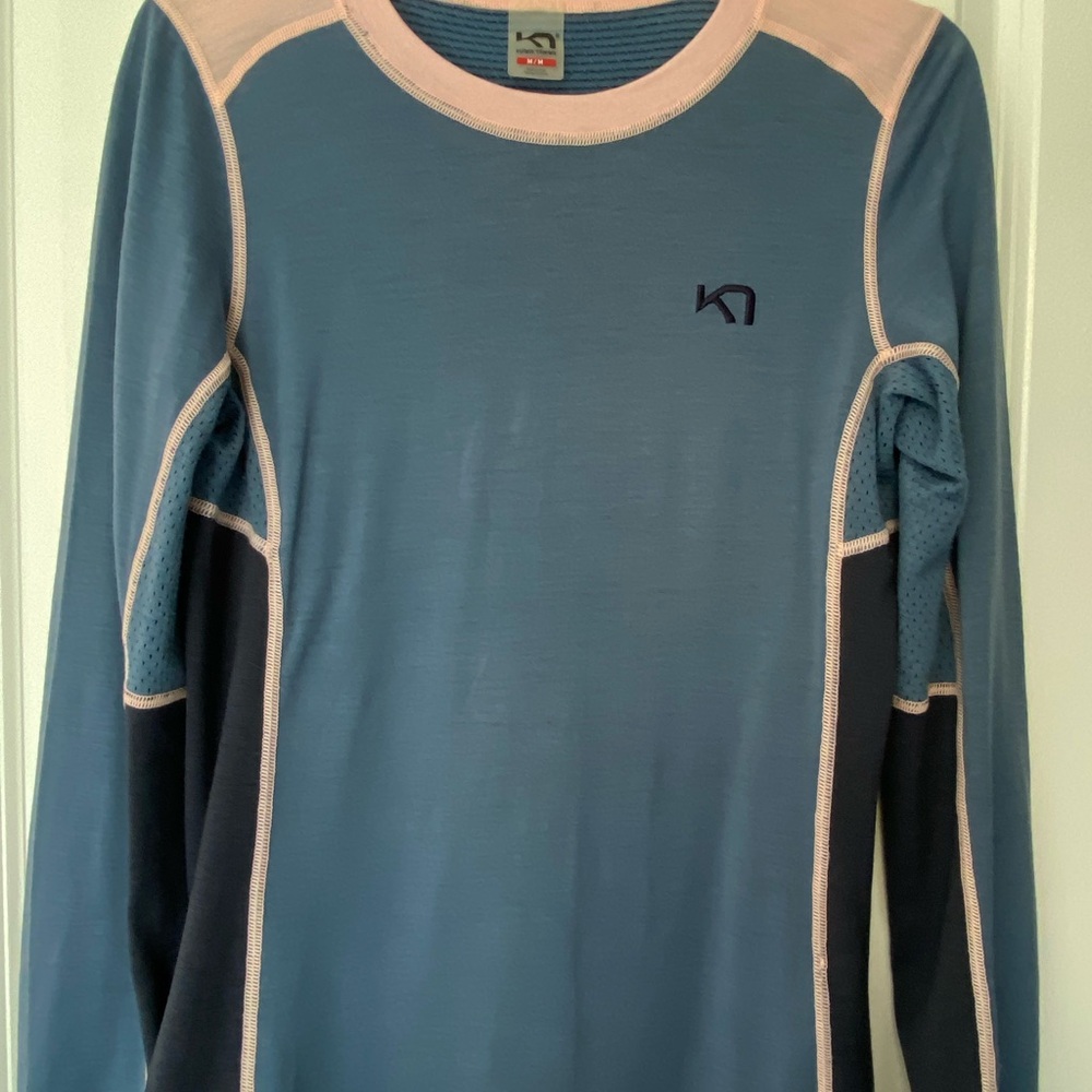 Kari Traa Lam Marine Long Sleeve Tee Sz M